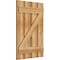 Ekena Millwork Spaced Board-n-Batten Shutters w/Z-Bar, Rough Sawn Western Red Cedar, 23W x 34H, PR RBS06Z23X034RWR - alternate 4